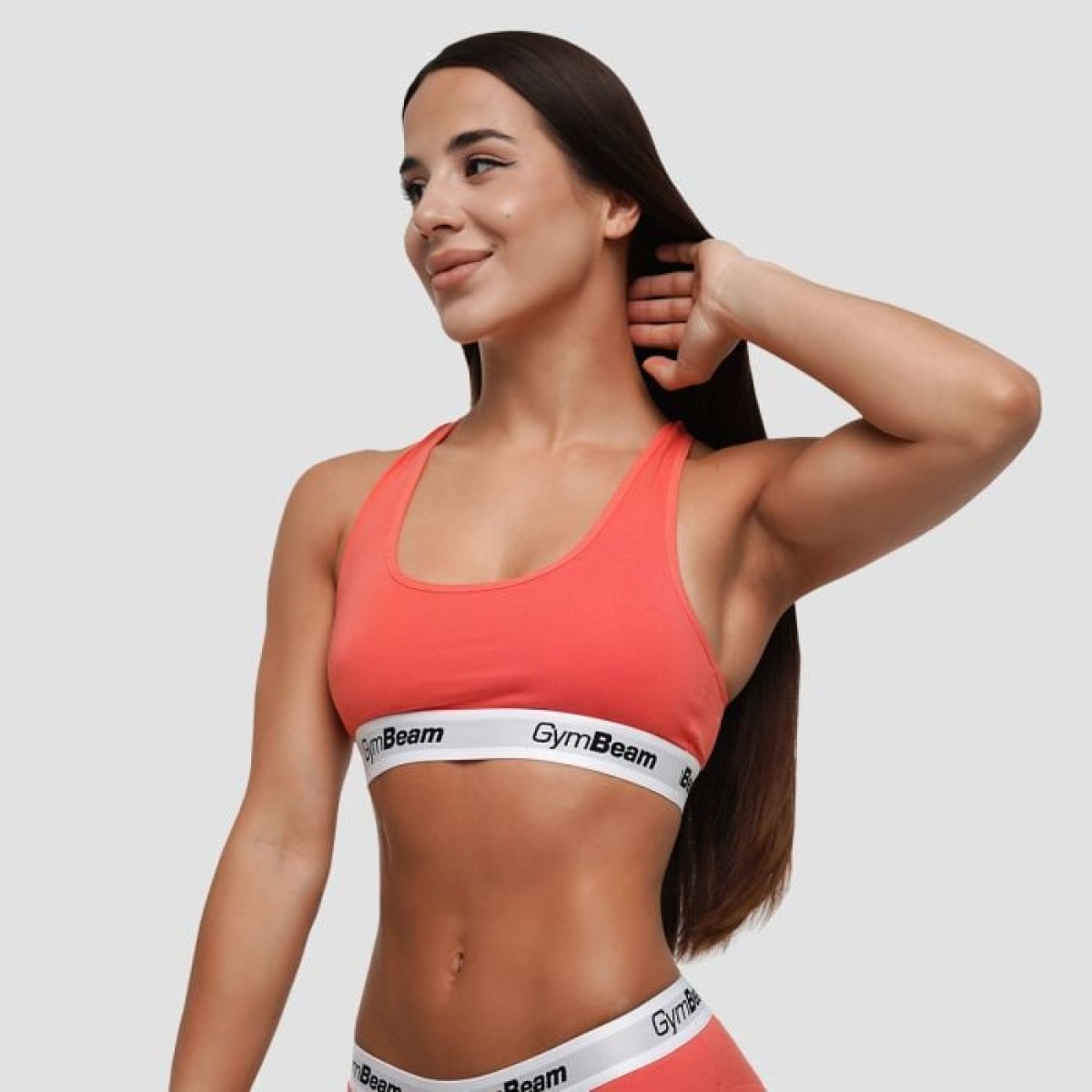 GymBeam Podprsenka Bralette Strawberry Red MM · záber 1