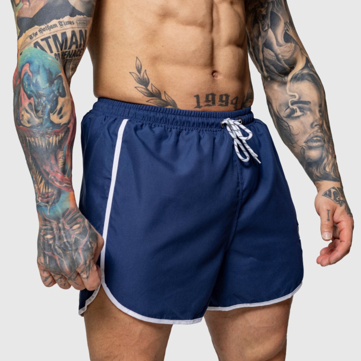 Pánske plavkové šortky Iron Aesthetics Lagoon, modré · záber 5