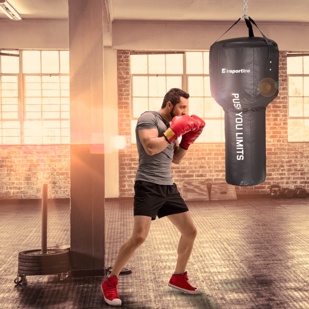 MMA boxovacie vrece inSPORTline Konor 45x105 cm / 33kg · záber 3
