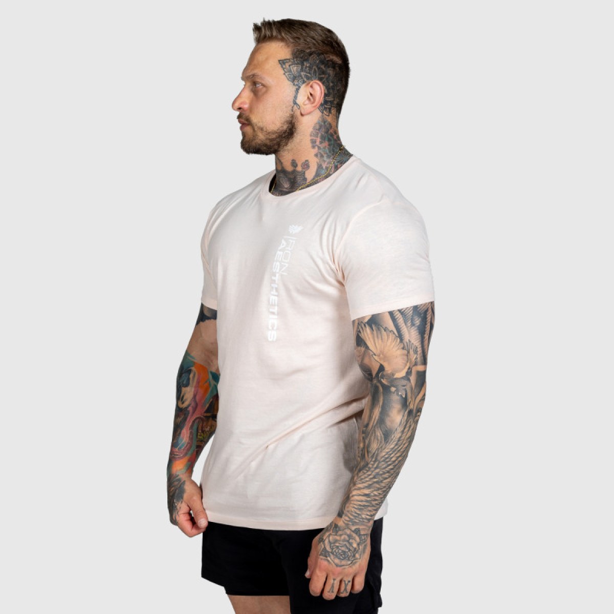 Pánske tričko Iron Aesthetics Comfort, ružové · záber 2