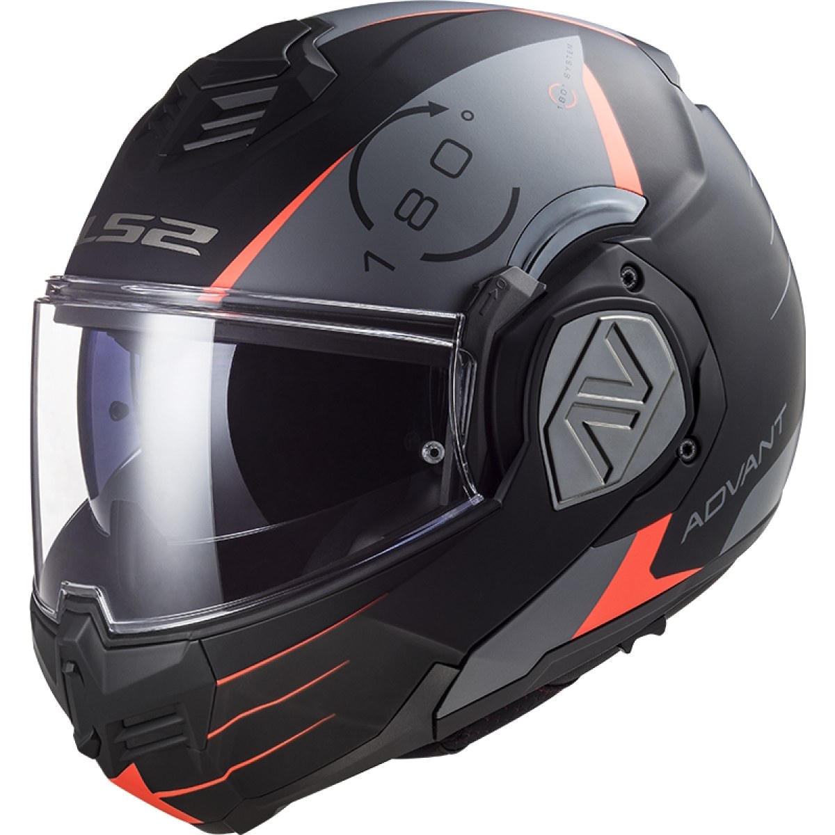 LS2 FF906 Advant Codex Matt Black Titanium · záber 1