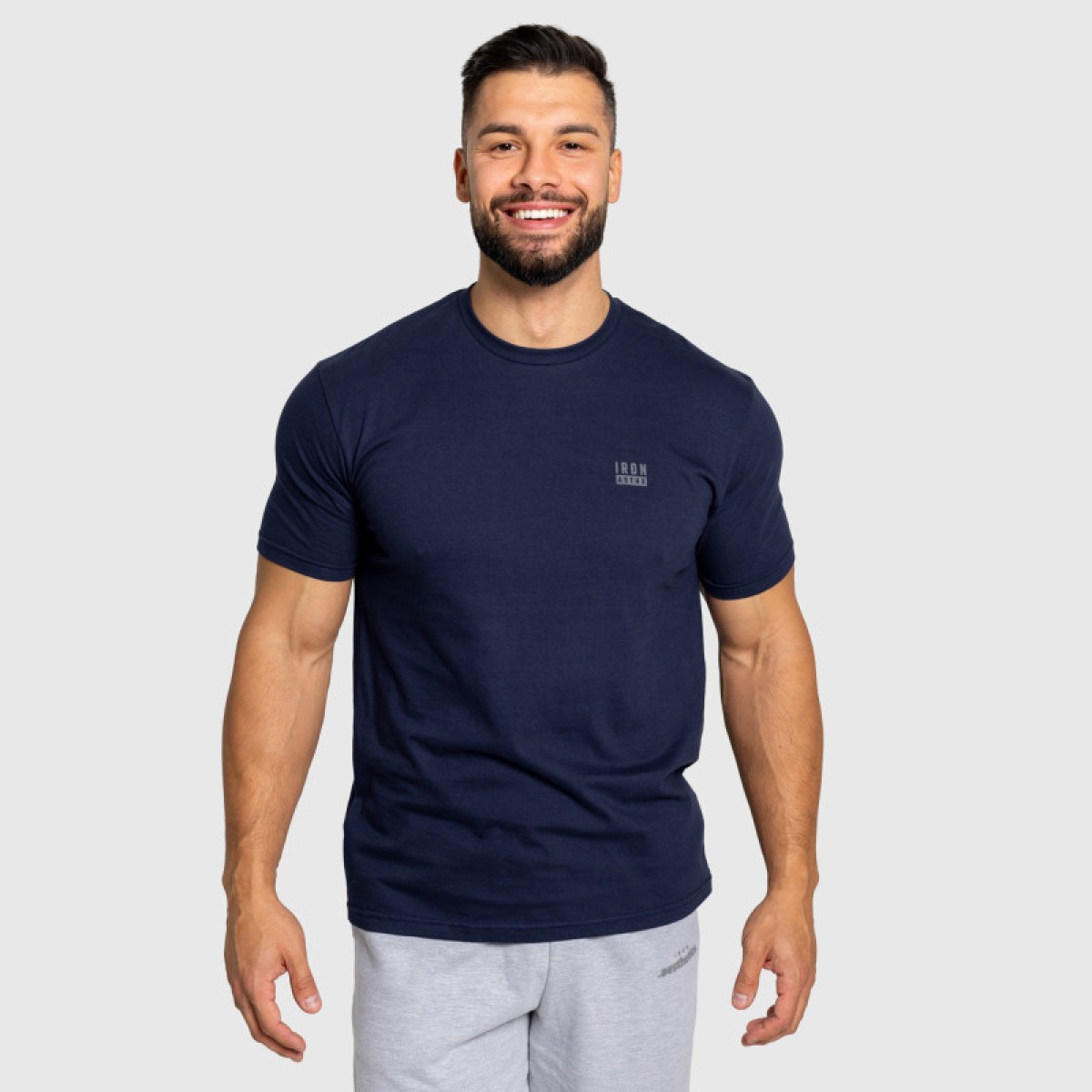 Pánske tričko Iron Aesthetics Blackout, navy · záber 2