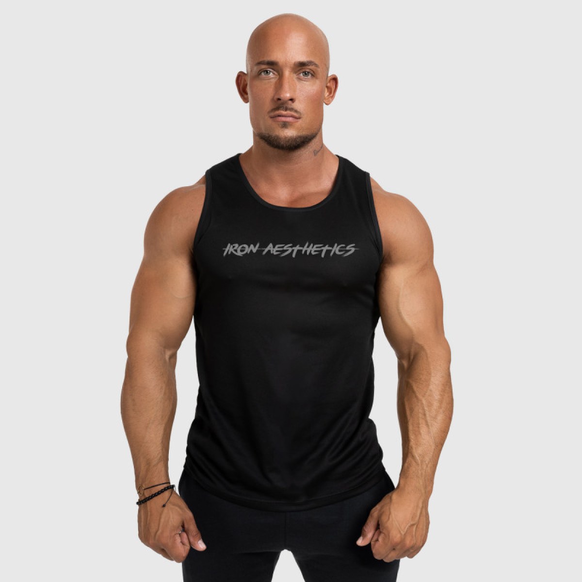 Pánske funkčné tielko Iron Aesthetics Sporty, čierne · záber 3