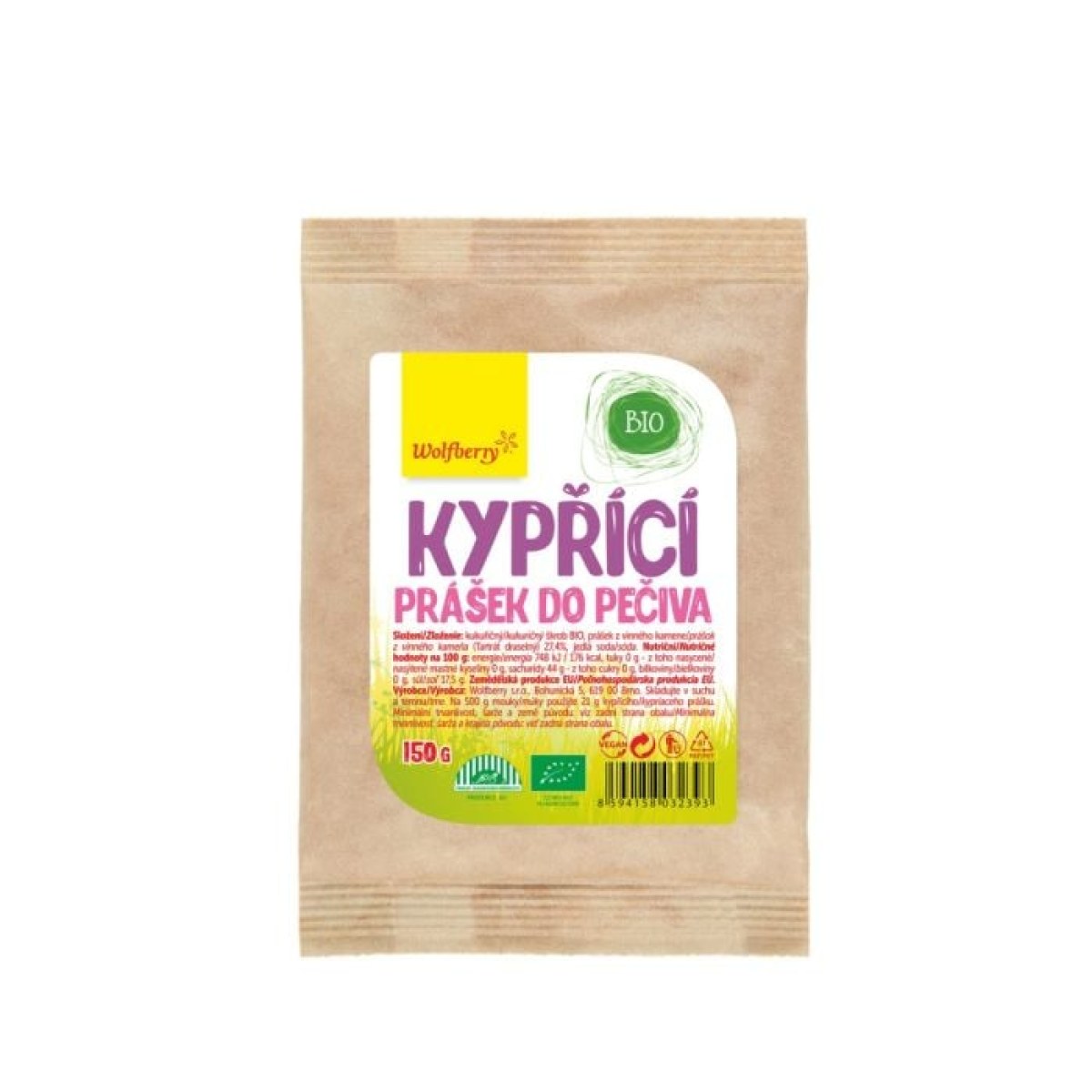 Wolfberry Kypriaci prášok do pečiva BIO 150 g · záber 1