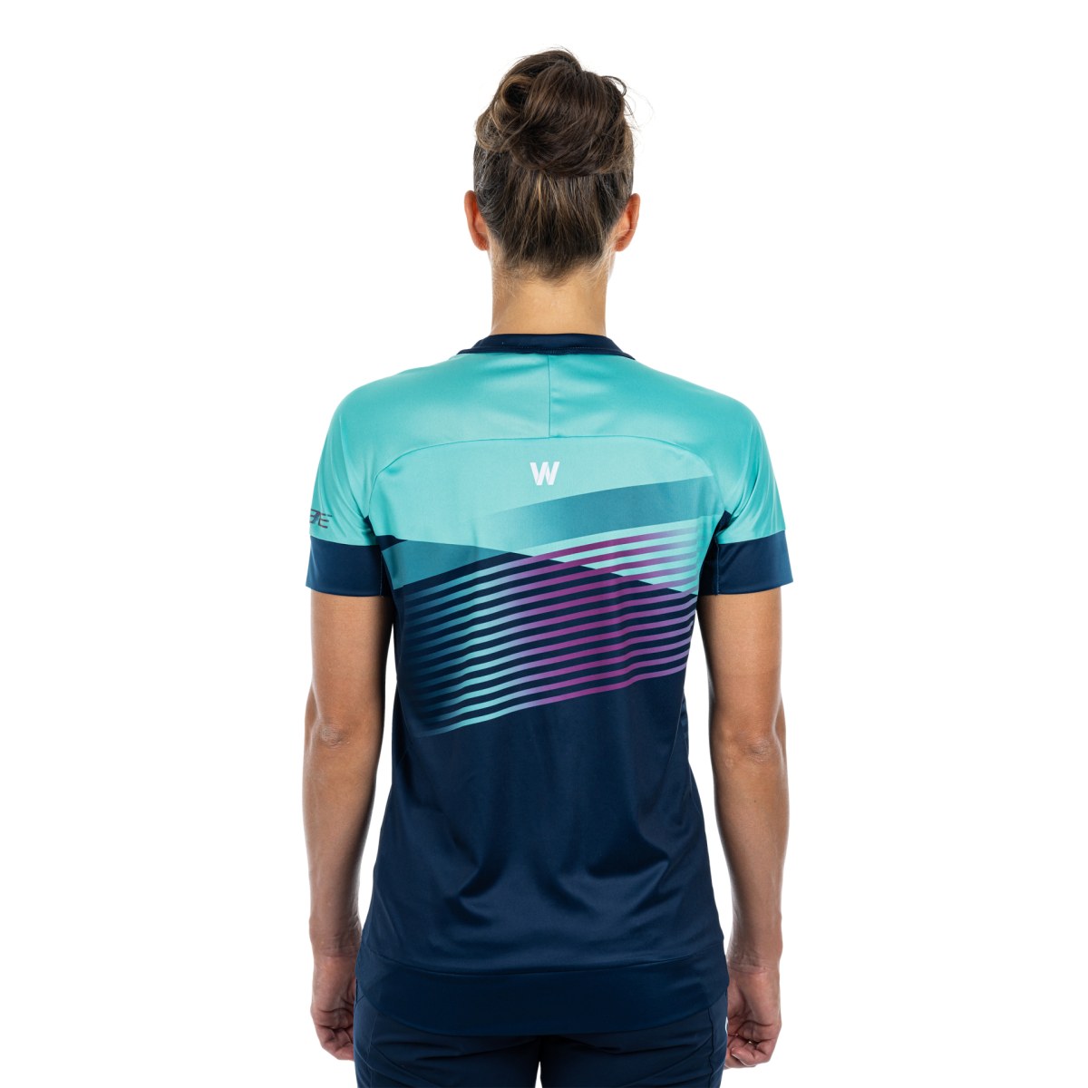 Cube Teamline Round Neck Jersey W - Veľkosť: S | Farba: Modrá · záber 3