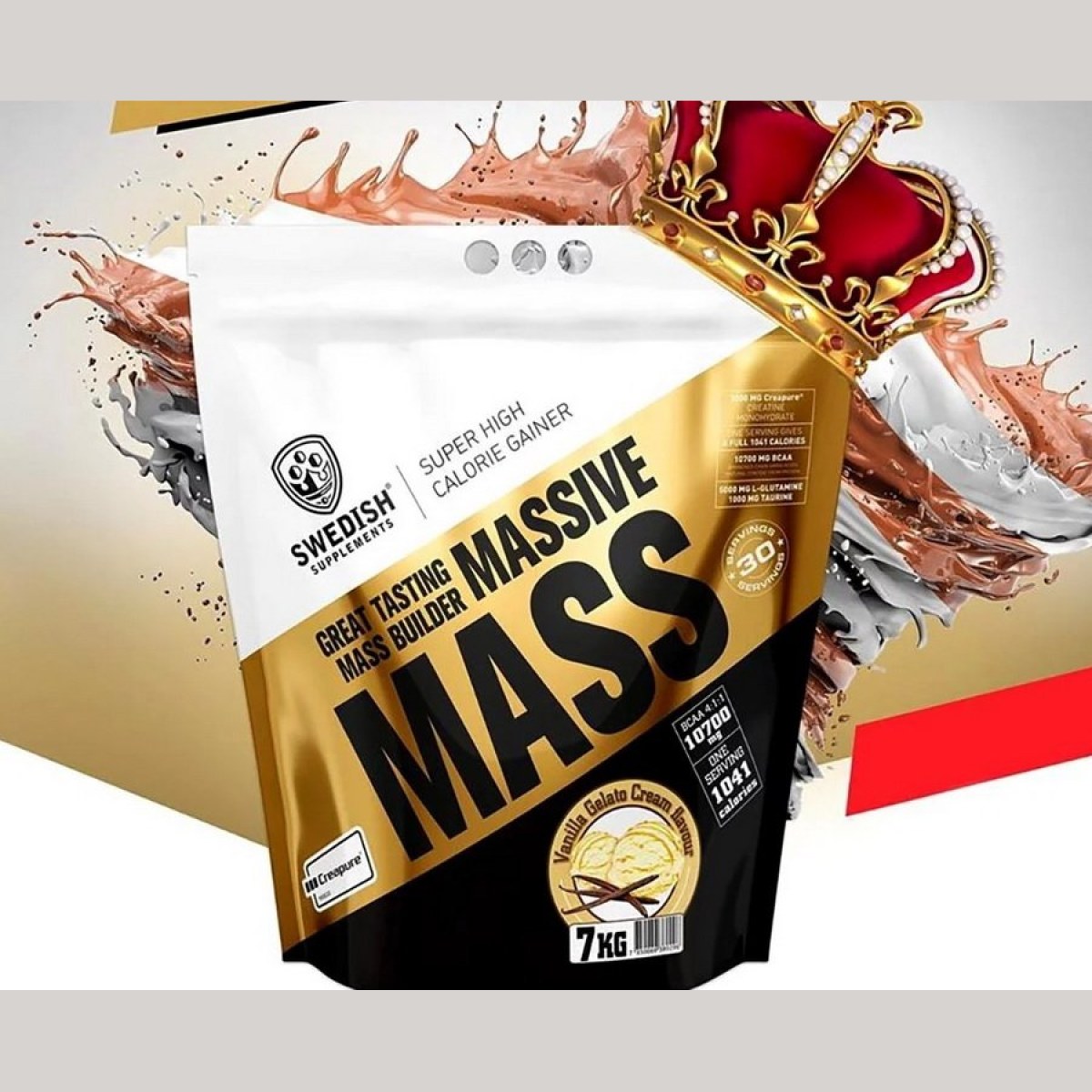 Massive Mass - Swedish Supplements 3500 g Banana Split · záber 1