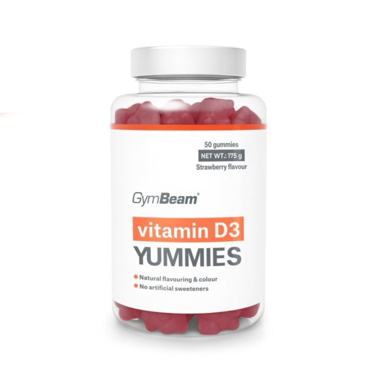 GymBeam Vitamín D3 Yummies jahoda · záber 1