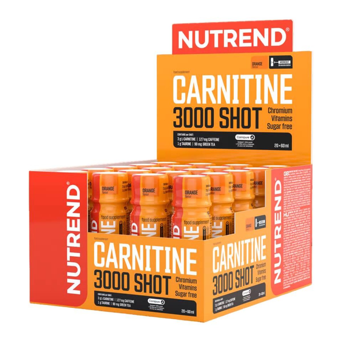 Nutrend Carnitine 3000 SHOT 20x60 ml pomaranč · záber 1
