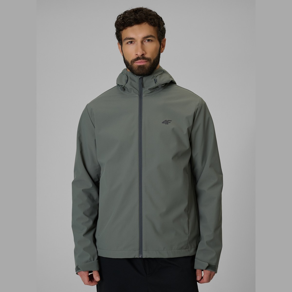 Pánska softshell bunda membrána 5000 - zelená · záber 1