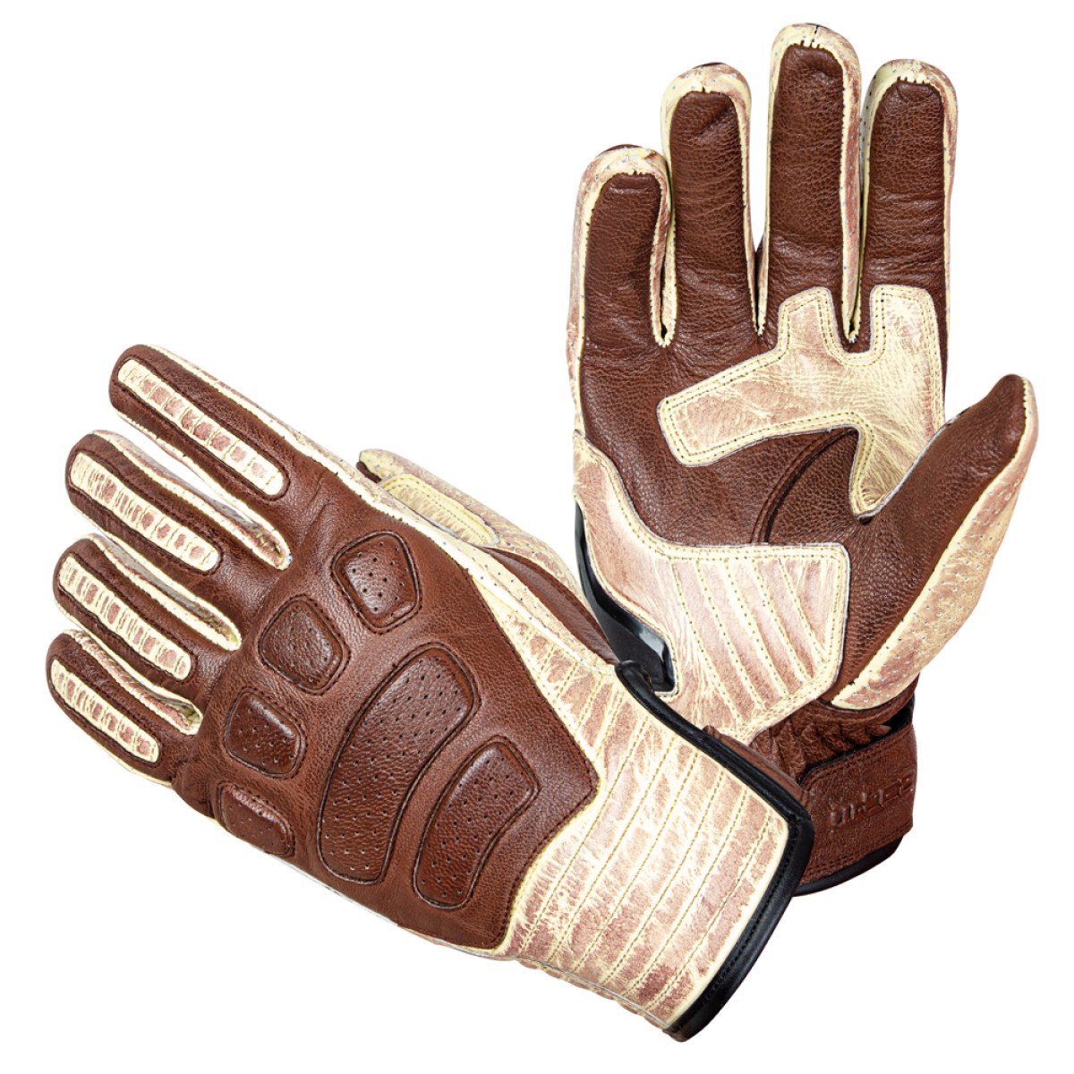 Kožené moto rukavice W-TEC Retro Gloves - Veľkosť: 3XL | Farba: Béžová · záber 1