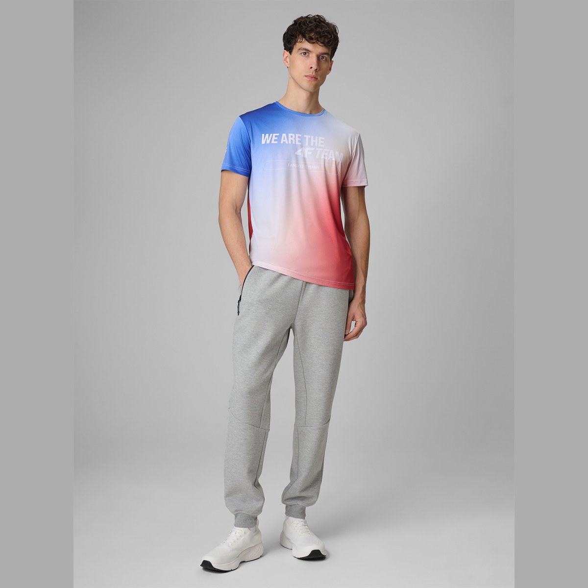 Rýchloschnúce fanúšikovské tričko pánske - multicolor · záber 2