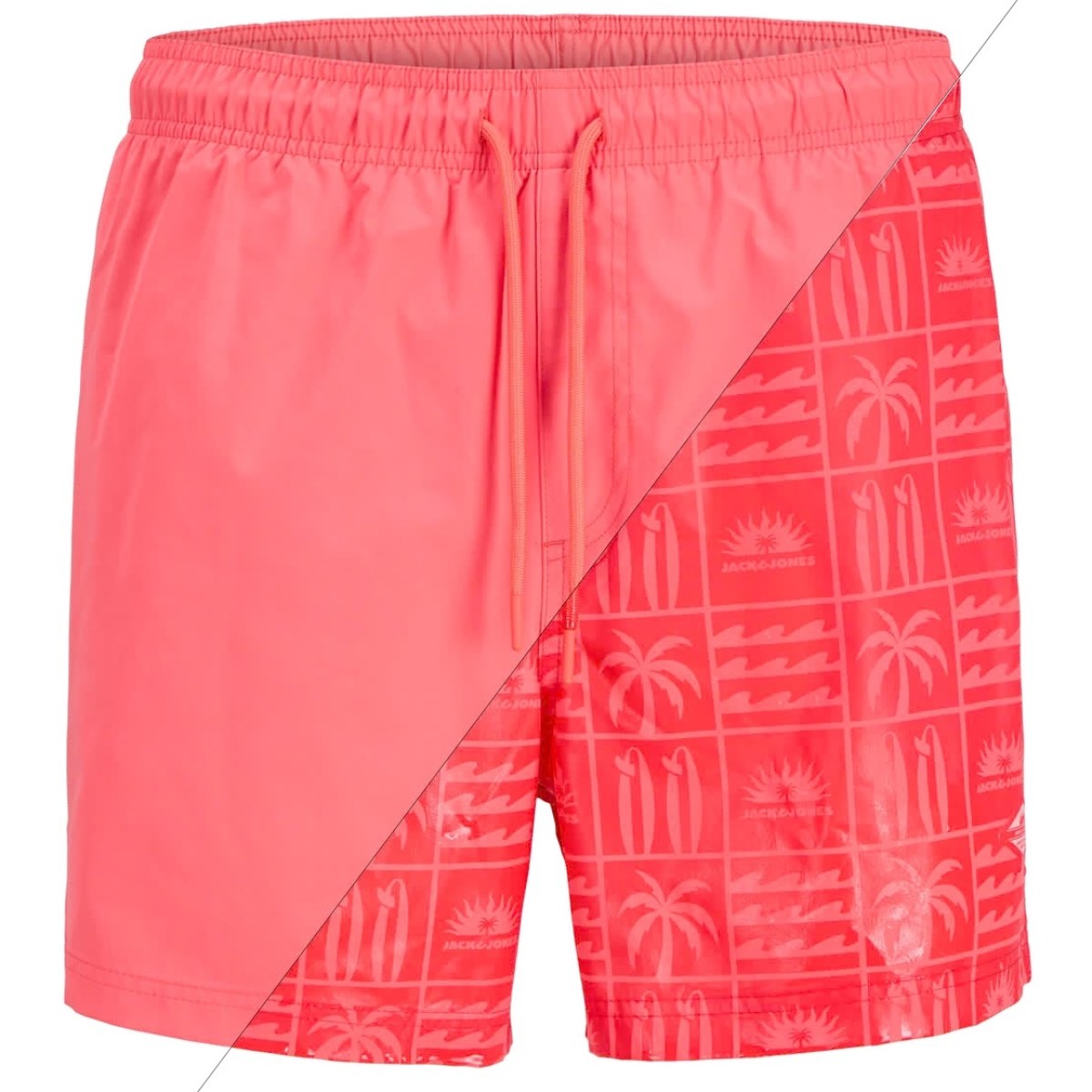 JACK AND JONES SHORT DE BAIN REGULAR FIT - Veľkosť: M | Farba: Ružová, Fuksiová, Koralová · záber 1