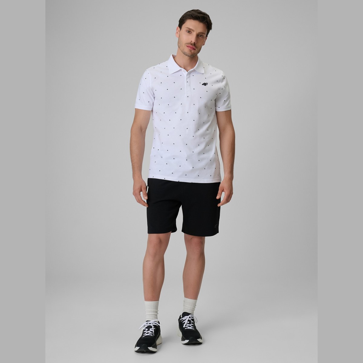 Polo tričko regular pánske - biele · záber 2