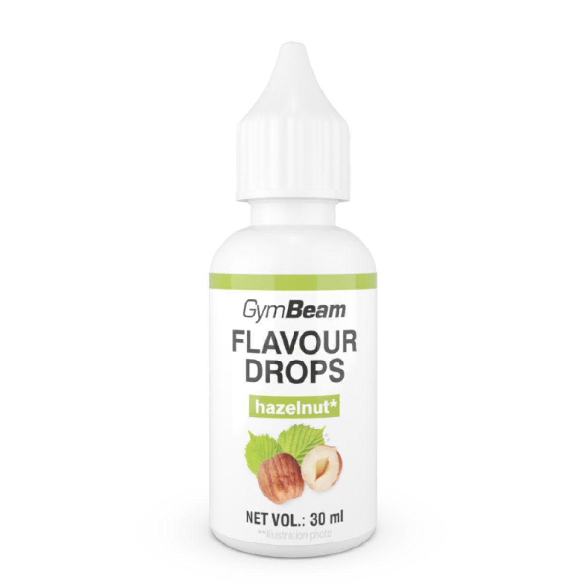 GymBeam Flavour Drops lieskový orech · záber 1