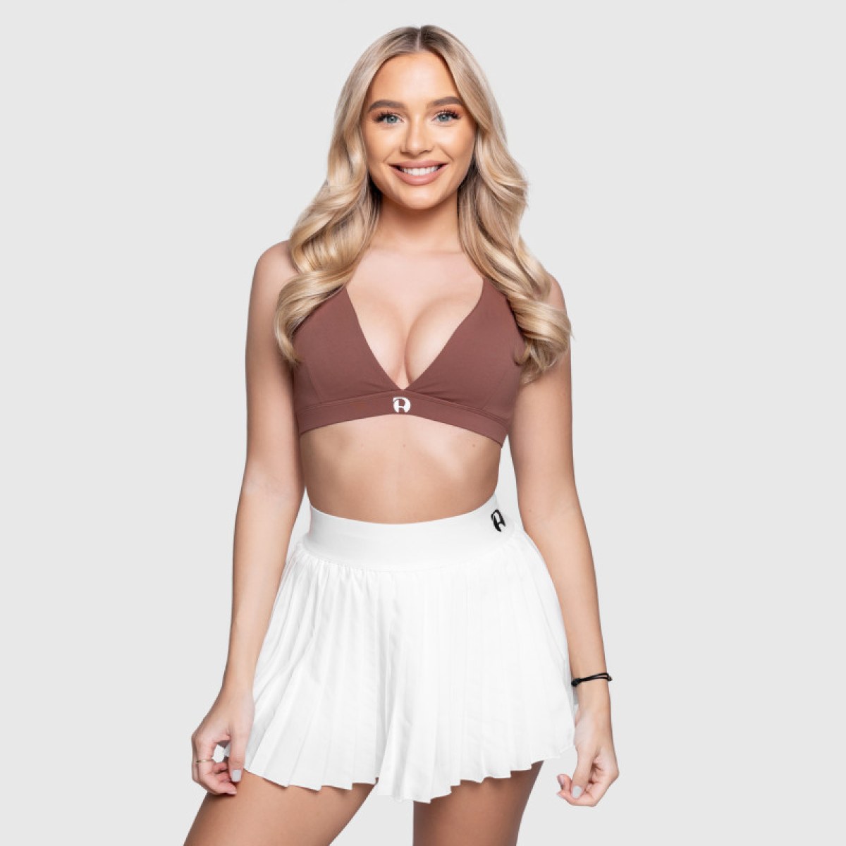 Športová podprsenka Iron Aesthetics Delta, hnedá · záber 5