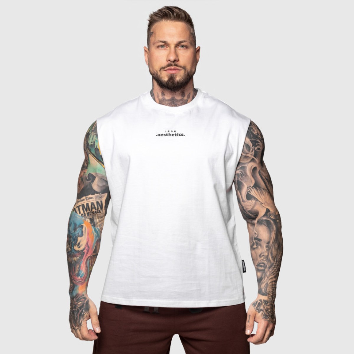 Tielko Iron Aesthetics Muscle Tee, biele · záber 1