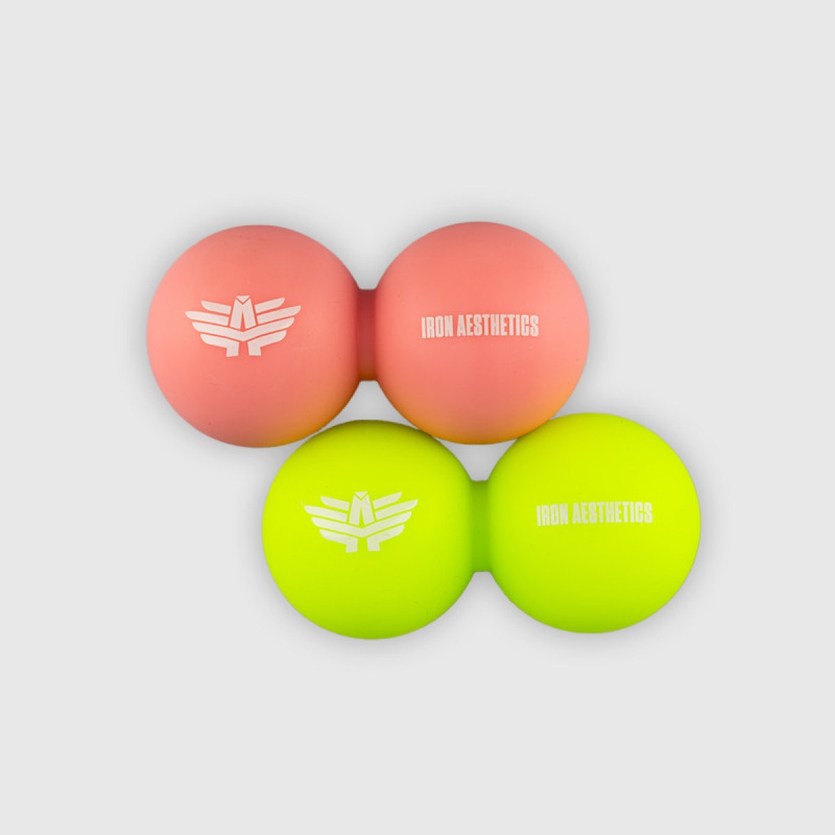 Masážna loptička Iron Aesthetics DuoRoll Ball, ružová · záber 3