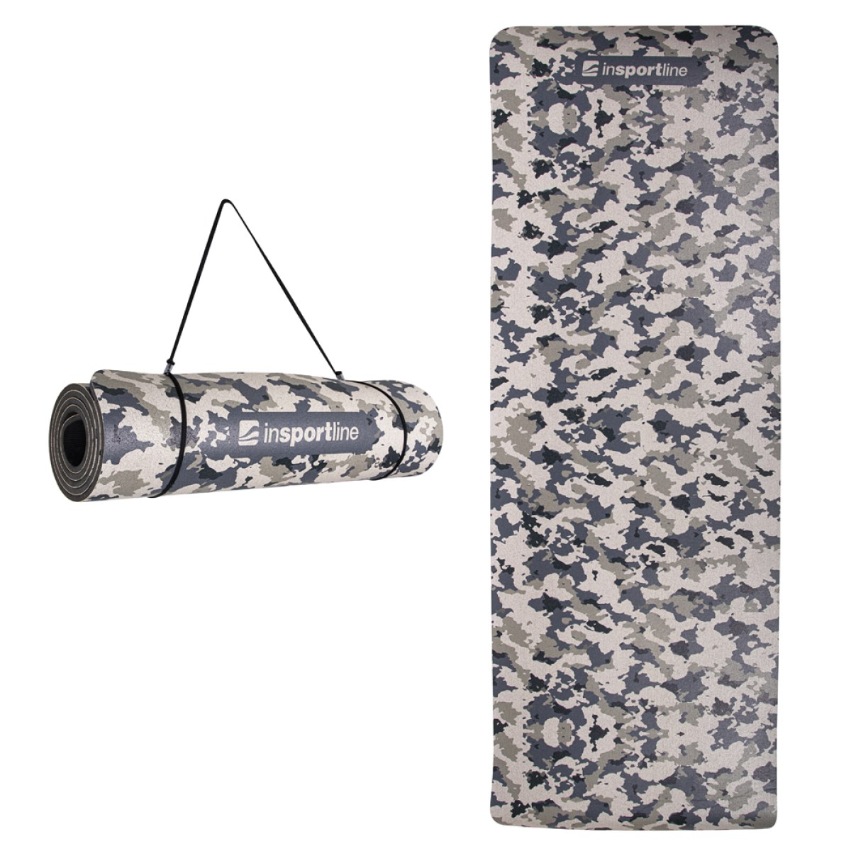 Karimatka inSPORTline Camu 173x61x0,4 cm - Farba: Šedý Maskáč · záber 1