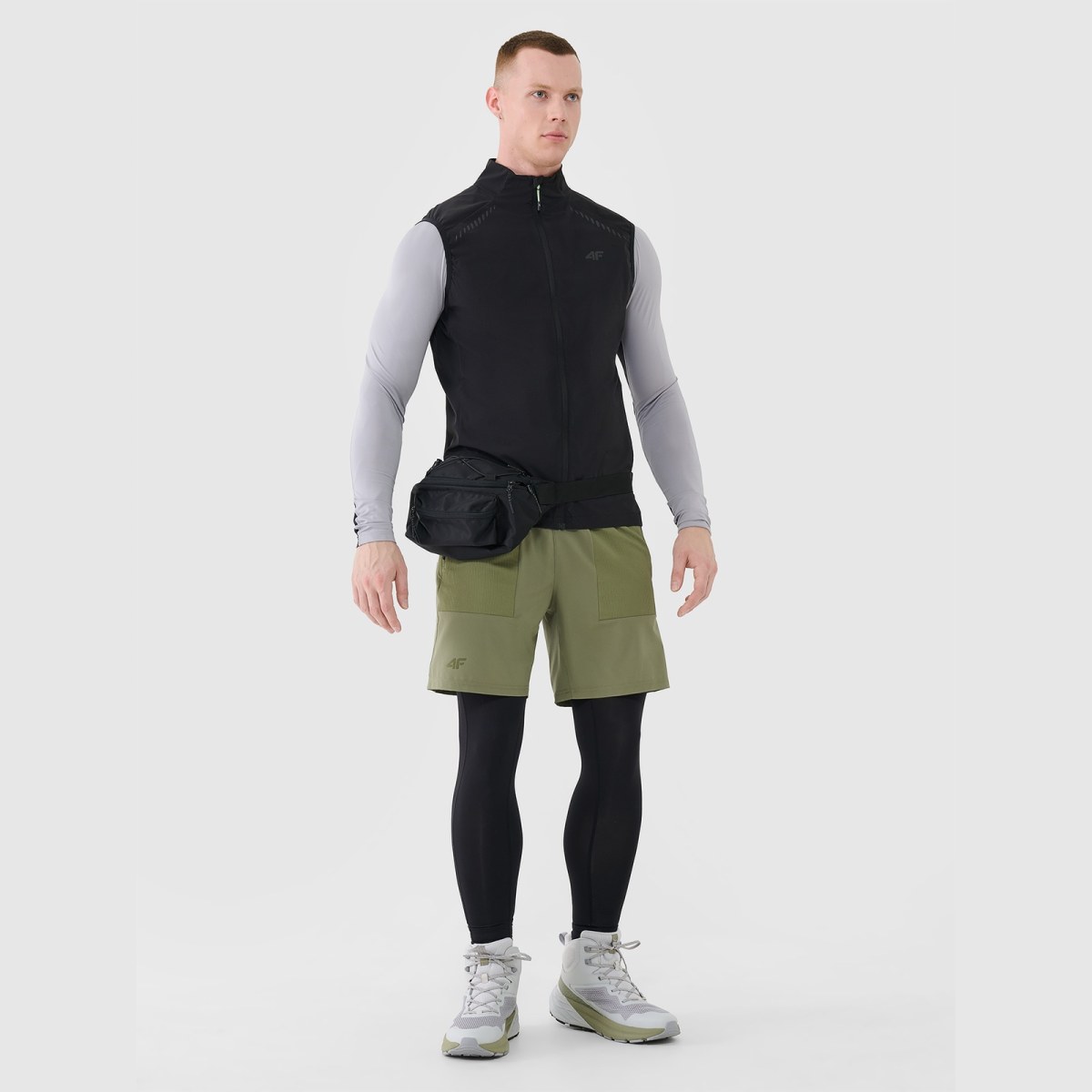 Pánska vysoká trekingová obuv SPEED HIKER s membránou - kaki · záber 2