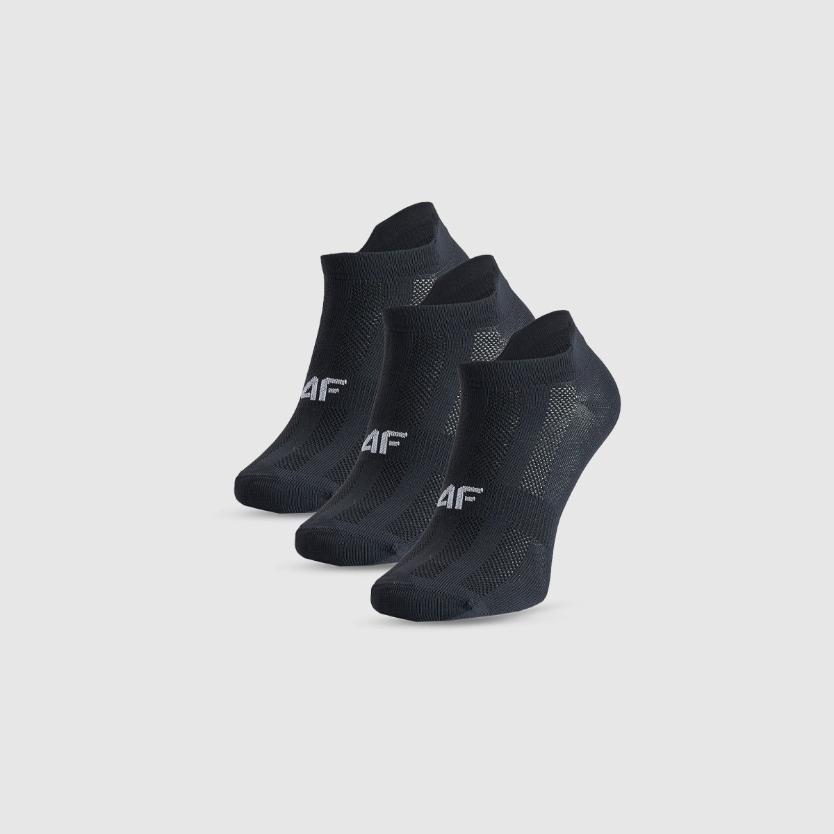 Pánske tréningové ponožky pod členok (3-pack) - čierne · záber 1