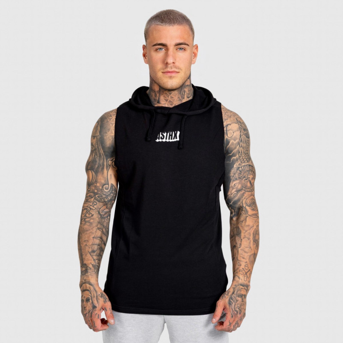 Pánske tričko bez rukávov Iron Aesthetics Core, čierne · záber 1