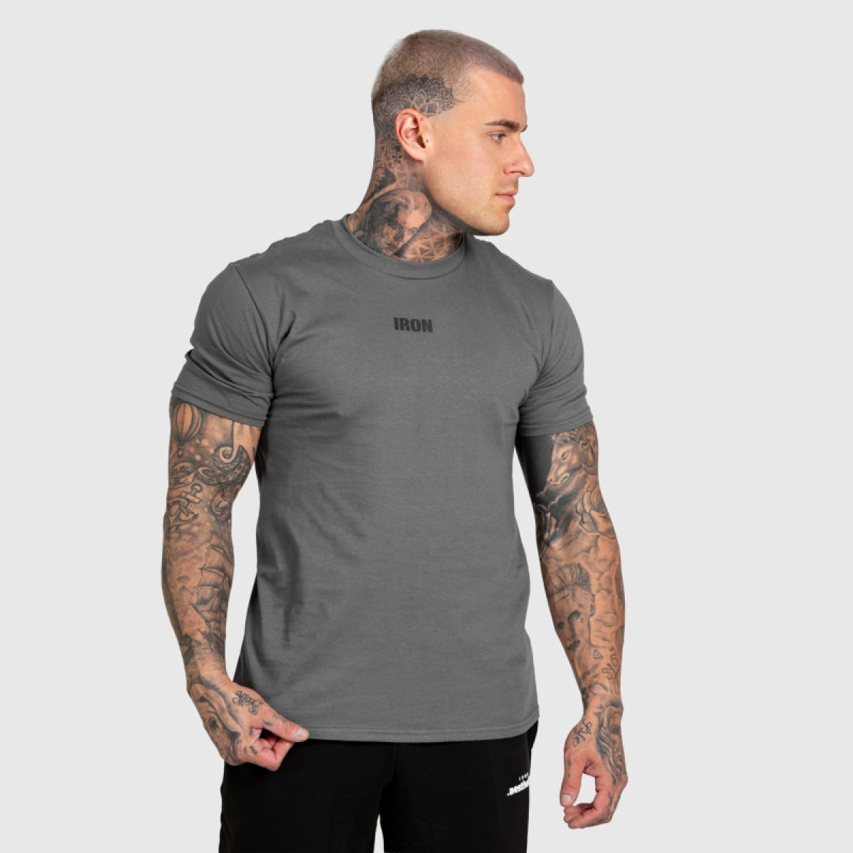 Pánske tričko Iron Aesthetics Reflect, tmavosivé · záber 4
