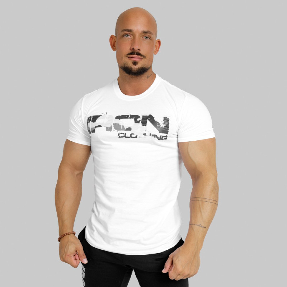 UltraSoft tričko Iron Camo Style, biele · záber 1