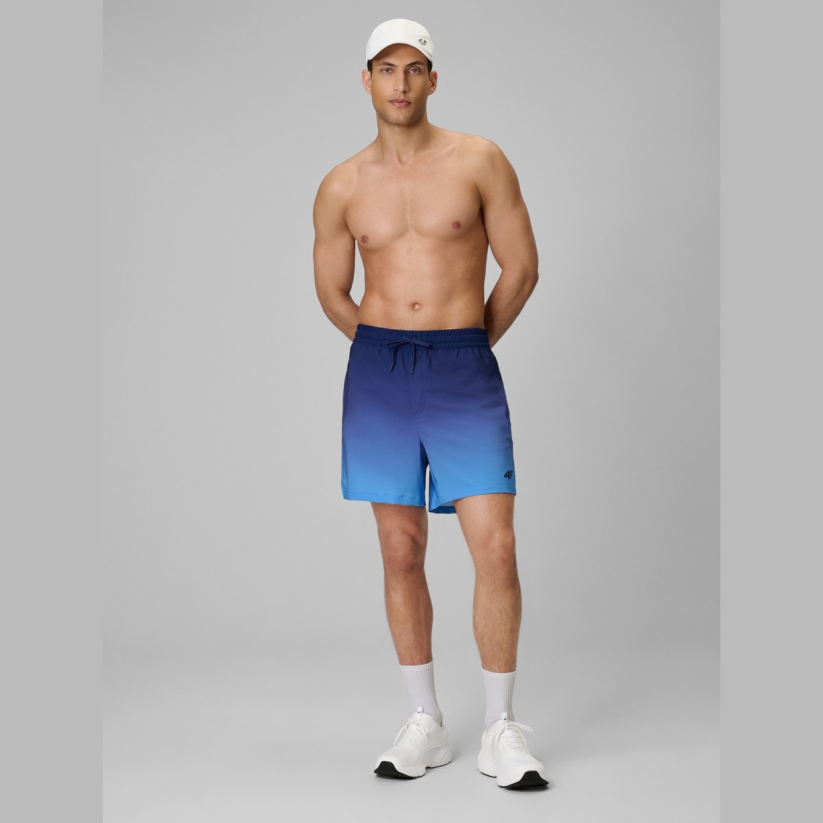 Pánske plážové boardshorty - tmavomodré · záber 3