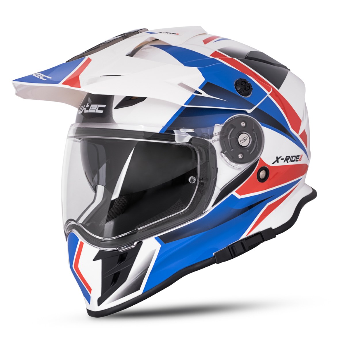 Moto prilba W-TEC Valso Graphic - Veľkosť: 63-64, XXL | Farba: Modrá · záber 1