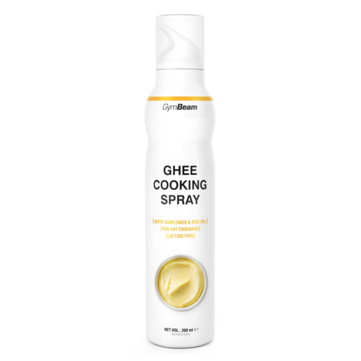 GymBeam Ghee sprej na varenie - Hmotnosť: 0,2 kg | Objem: 200 ml · záber 1