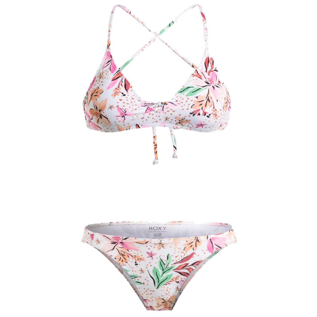 Roxy Printed Beach Classics Athletic - Veľkosť: L | Farba: Farebná, Biela · záber 1