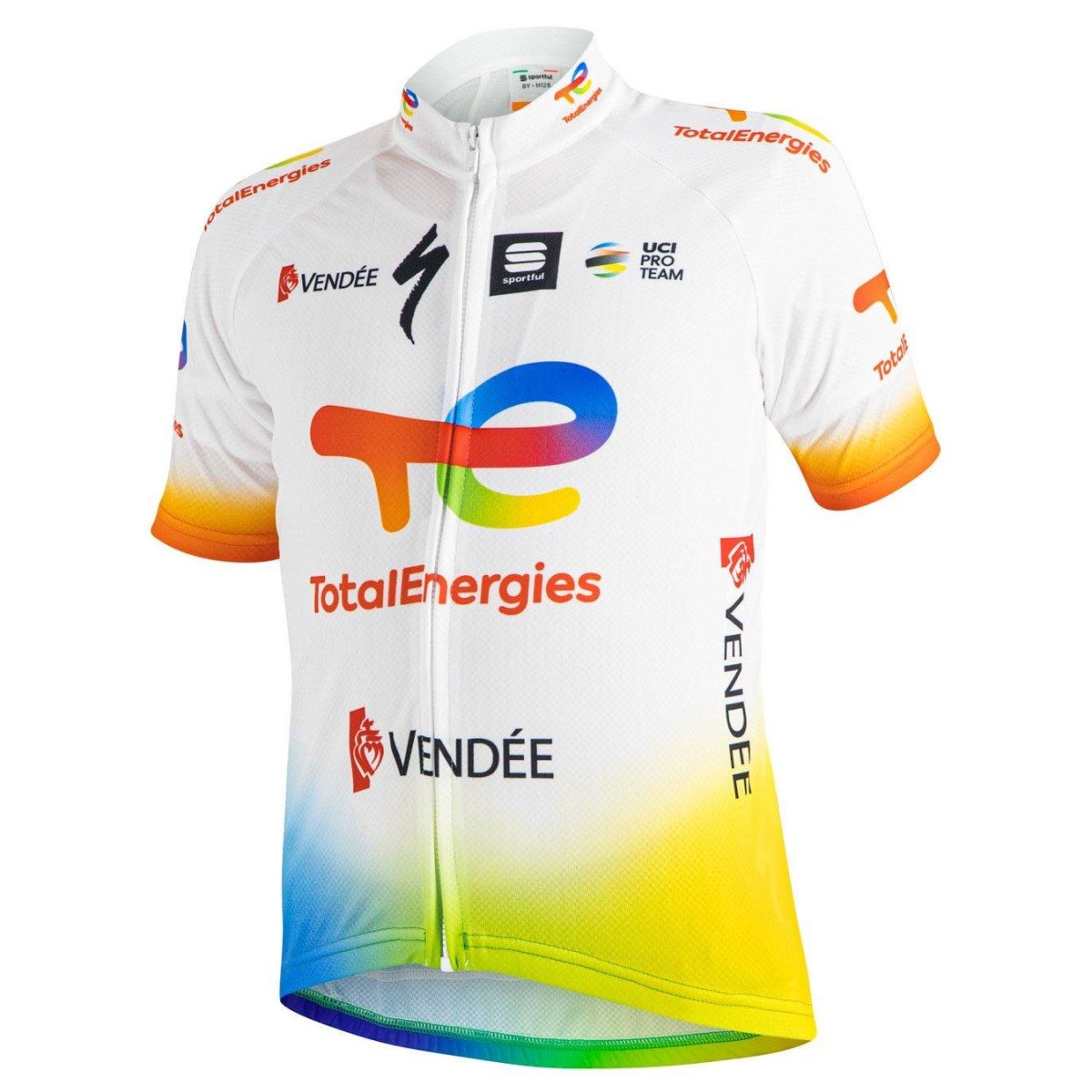 Sportful TotalEnergies Jersey Kids - Veľkosť: 12 | Farba: Farebná, Biela · záber 1