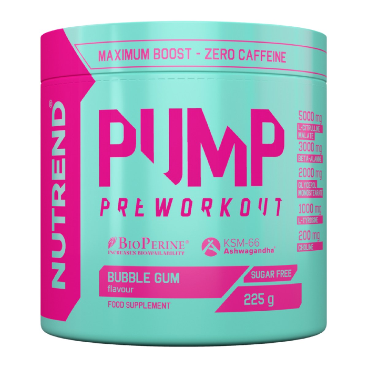 Nutrend Pre-Workout PUMP žuvačka · záber 1