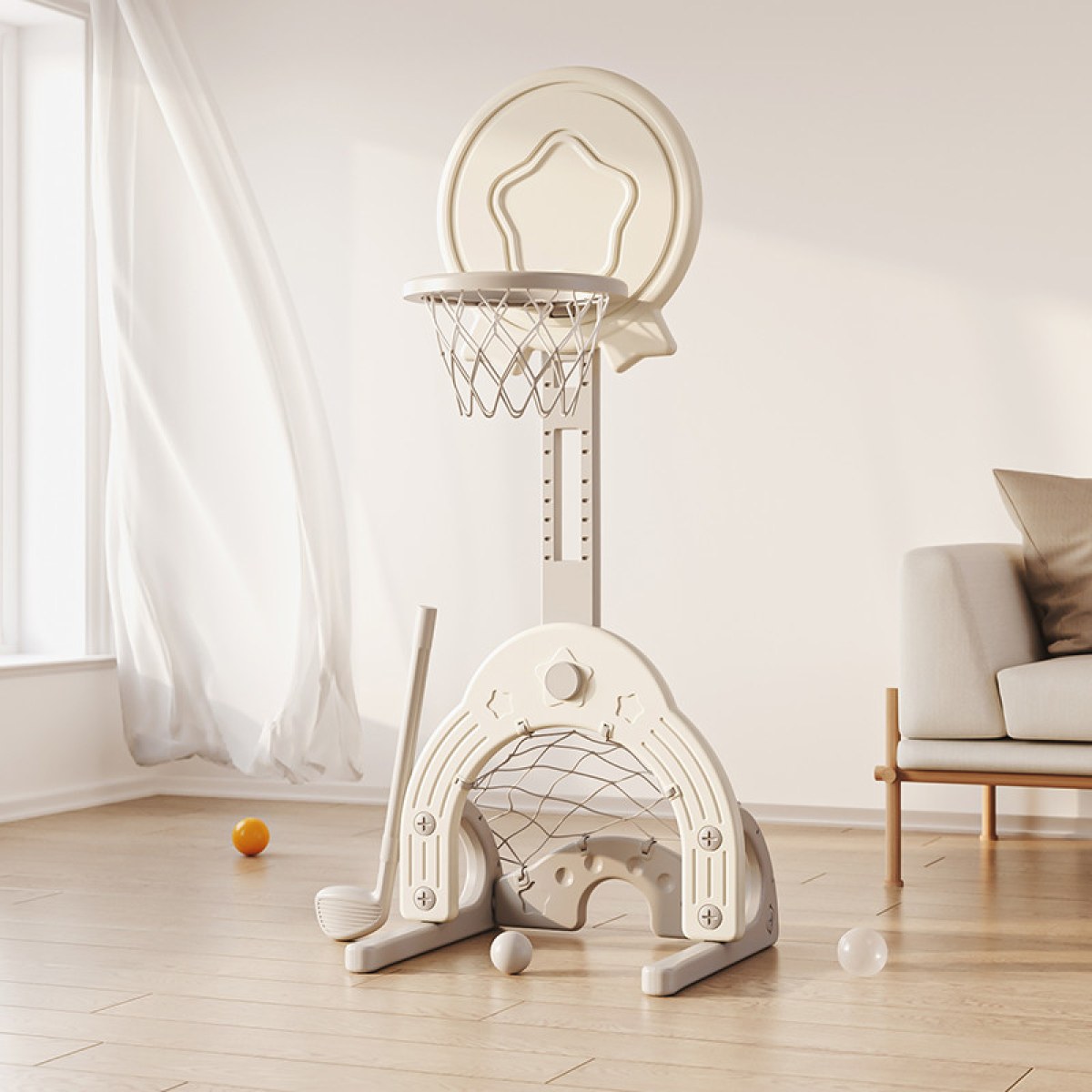 Detský basketbalový kôš 3v1 inSPORTline Estrelino · záber 1