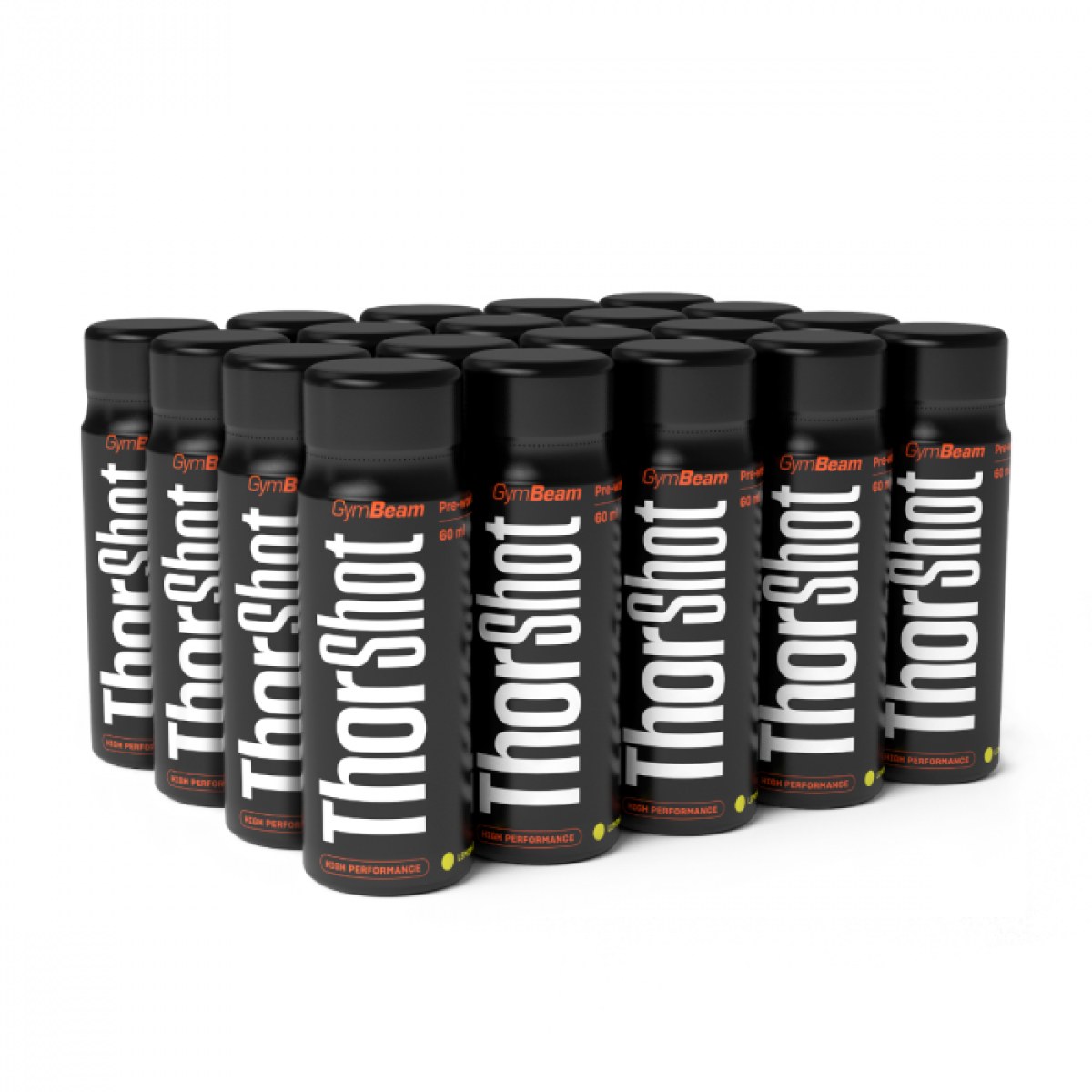 GymBeam Thor Shot citrón limetka - Príchuť: Citrón limetka | Hmotnosť: 1,2 kg | Objem: 20 x 60 ml · záber 1