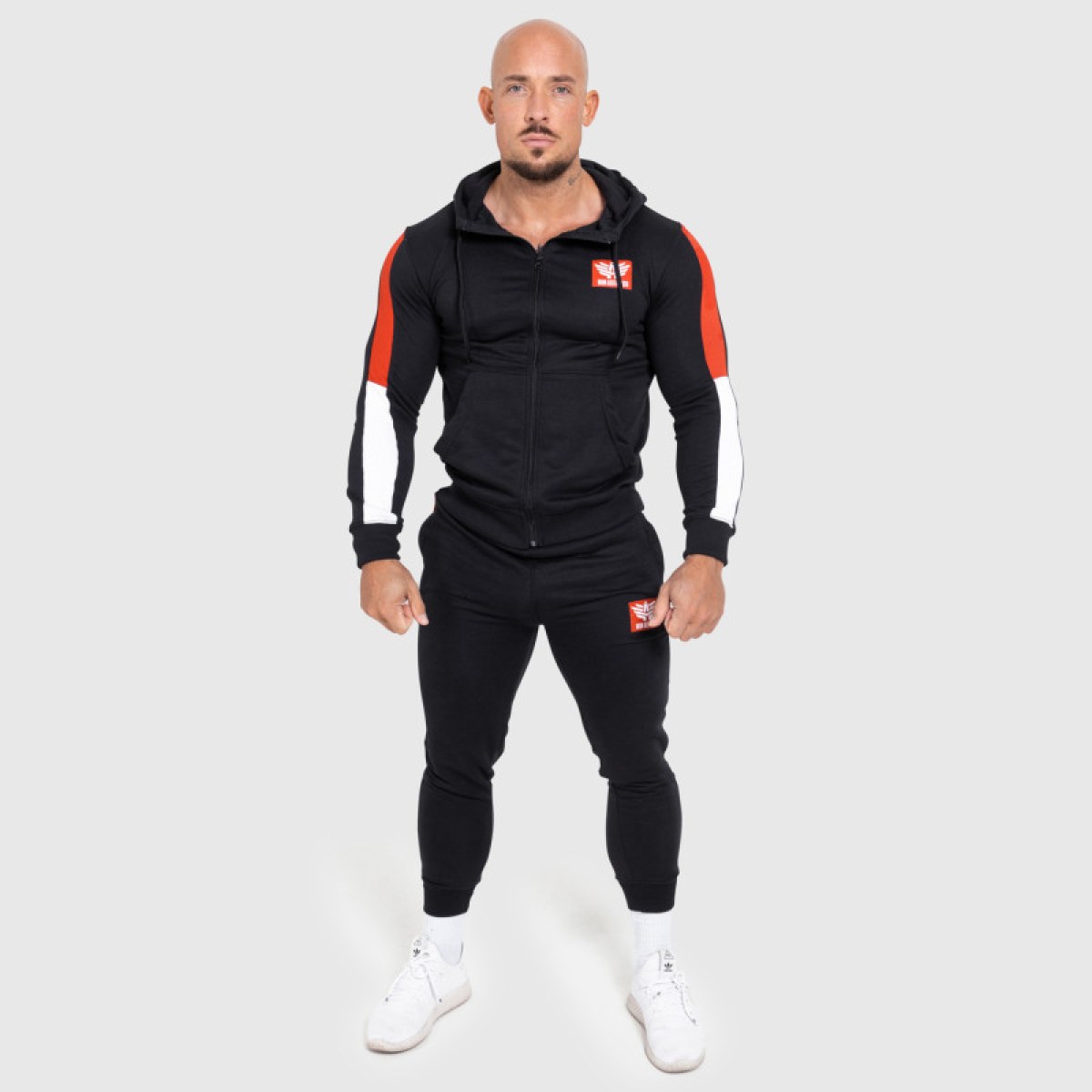 Jogger tepláky Iron Aesthetics Tricolora, čierne · záber 5