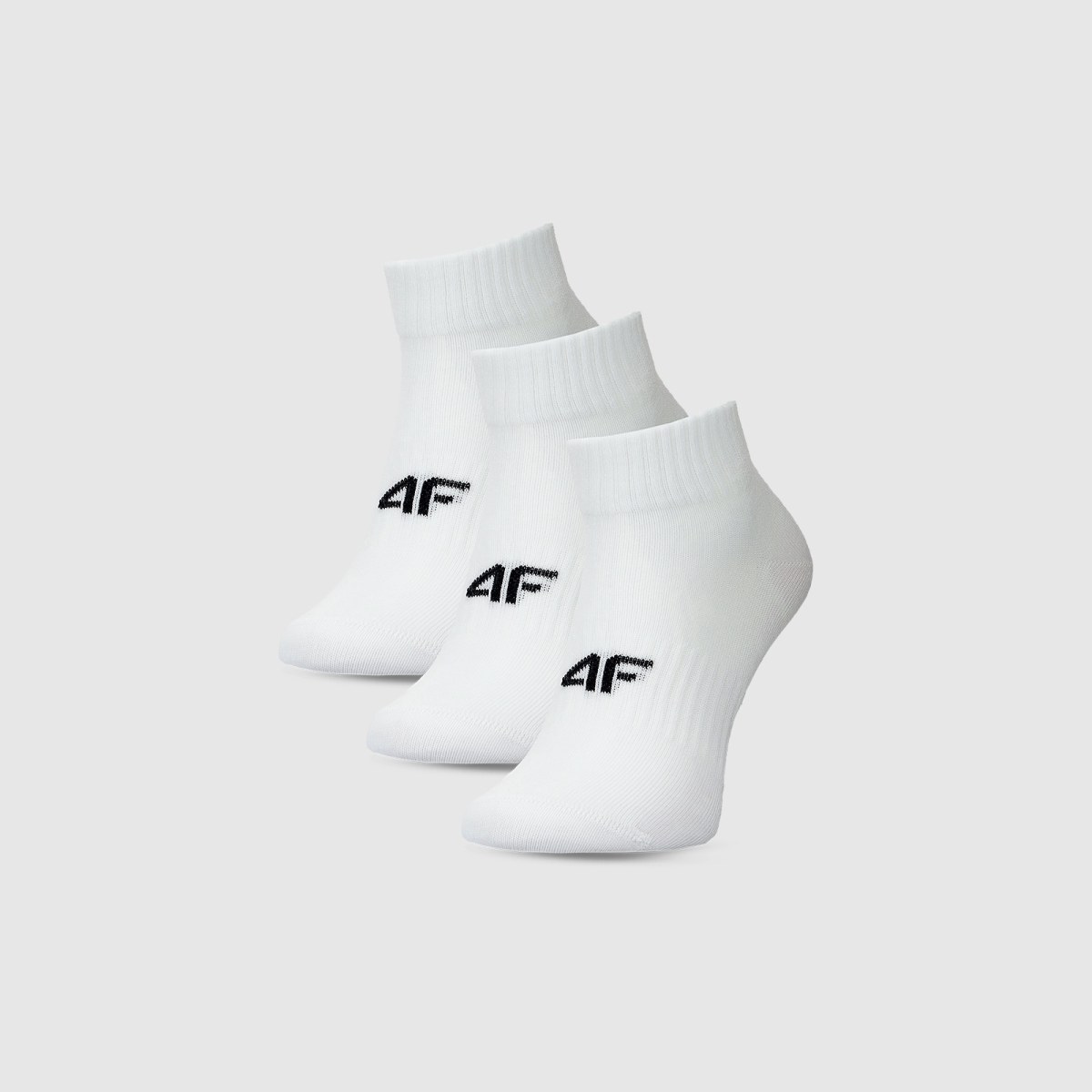 Dámske casual ponožky nad členok (3-pack) - biele · záber 1
