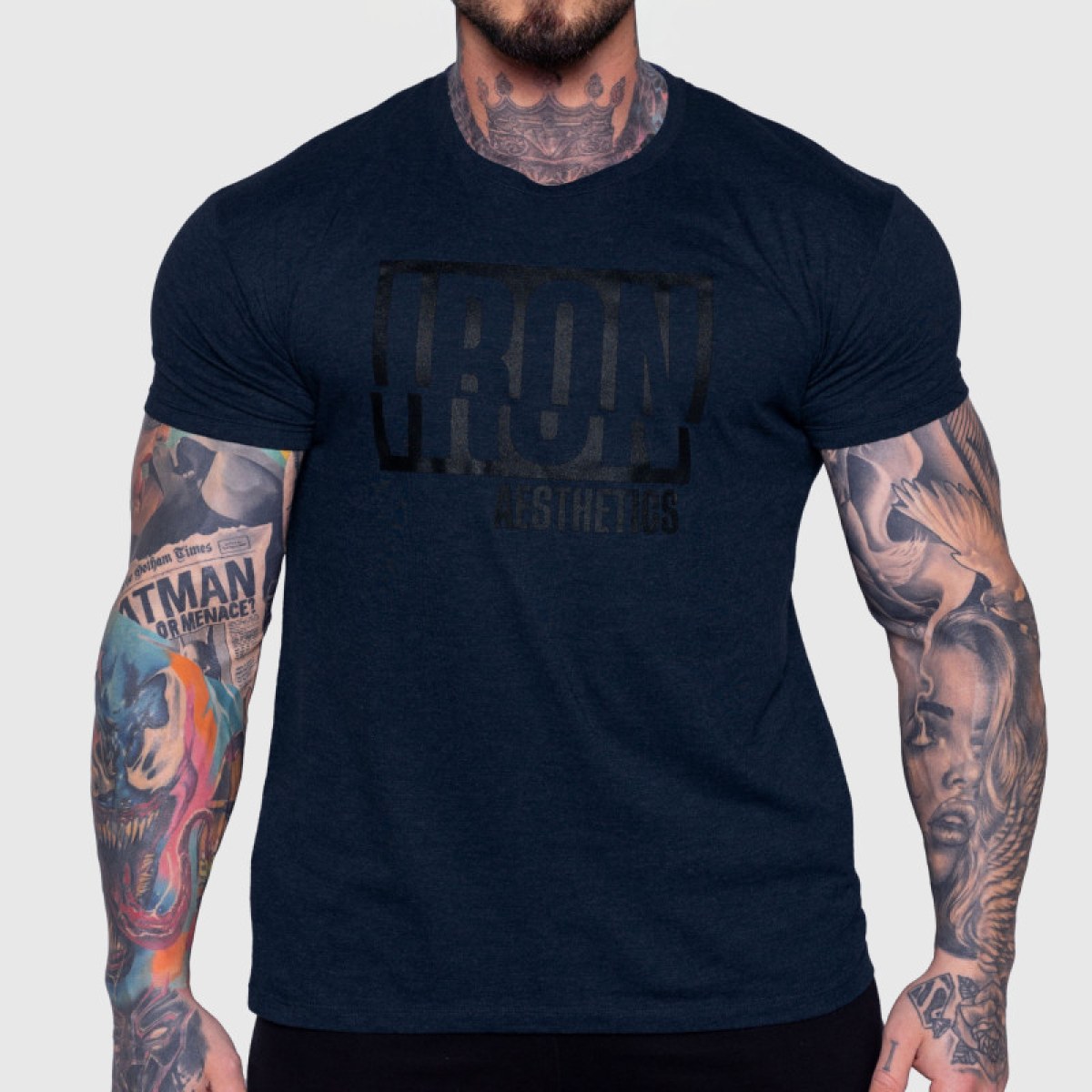 Pánske tričko Iron Aesthetics Slash, navy · záber 1
