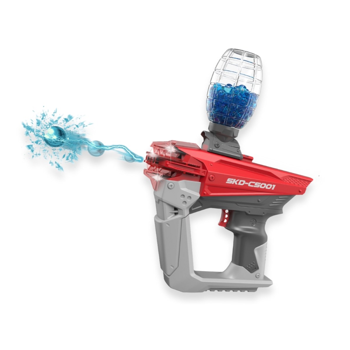 Pištoľ na gélové guľôčky inSPORTline SKD - Farba: Červená · záber 1