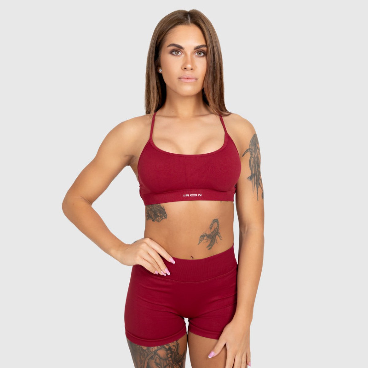 Športový set Iron Aesthetics Shape, bordový · záber 2