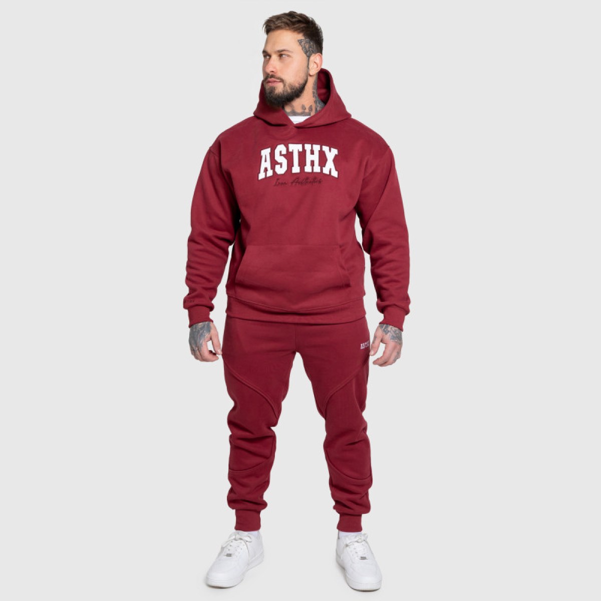 Tepláková súprava Iron Aesthetics ASTHX, bordová · záber 3