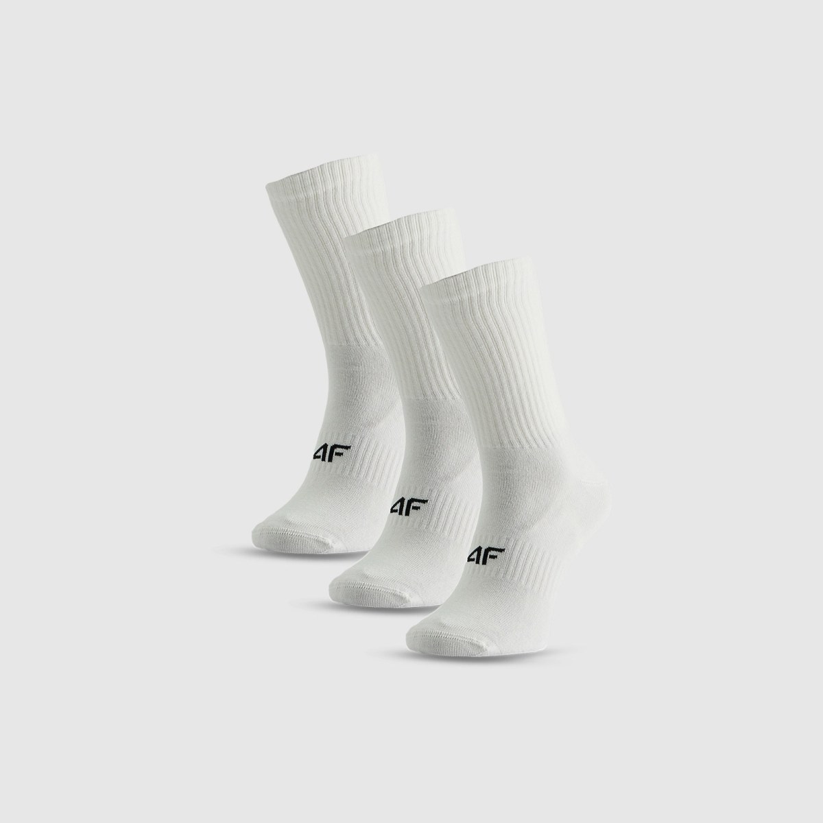 Dlhé ponožky (3-pack) pánske - biele · záber 2