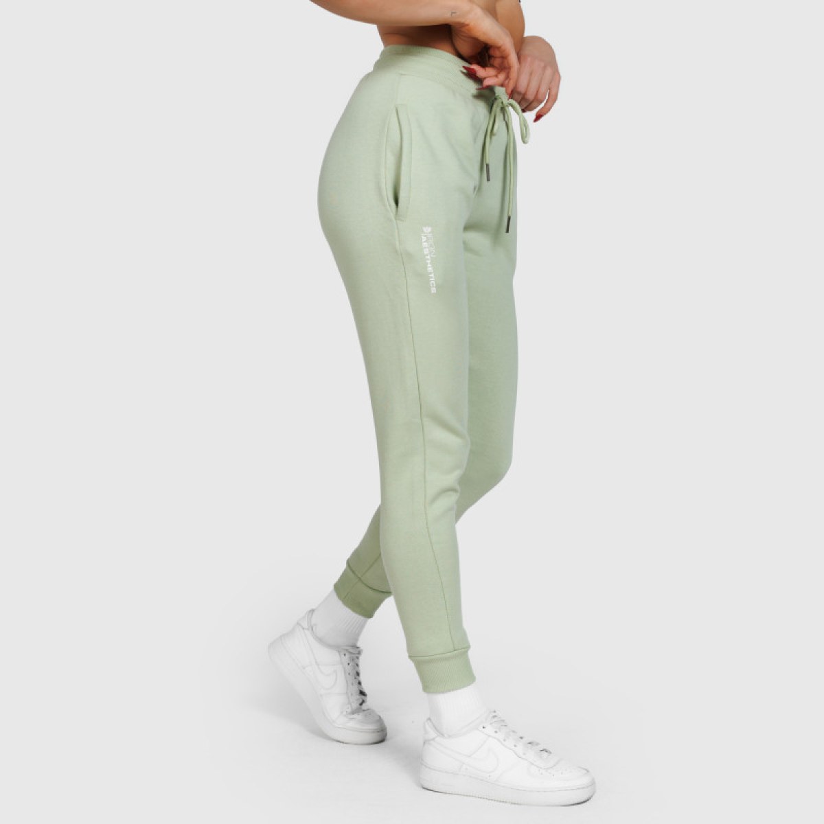 Dámske športové tepláky Iron Aesthetics Comfy, zelené · záber 2