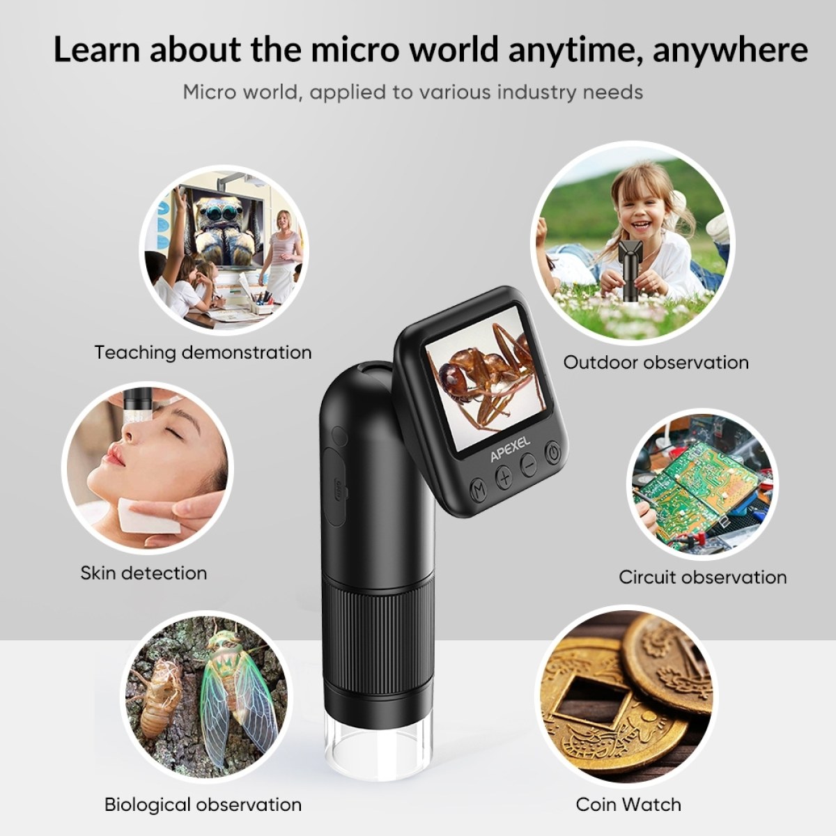 Apexel Apexel Digital Microscope · záber 2