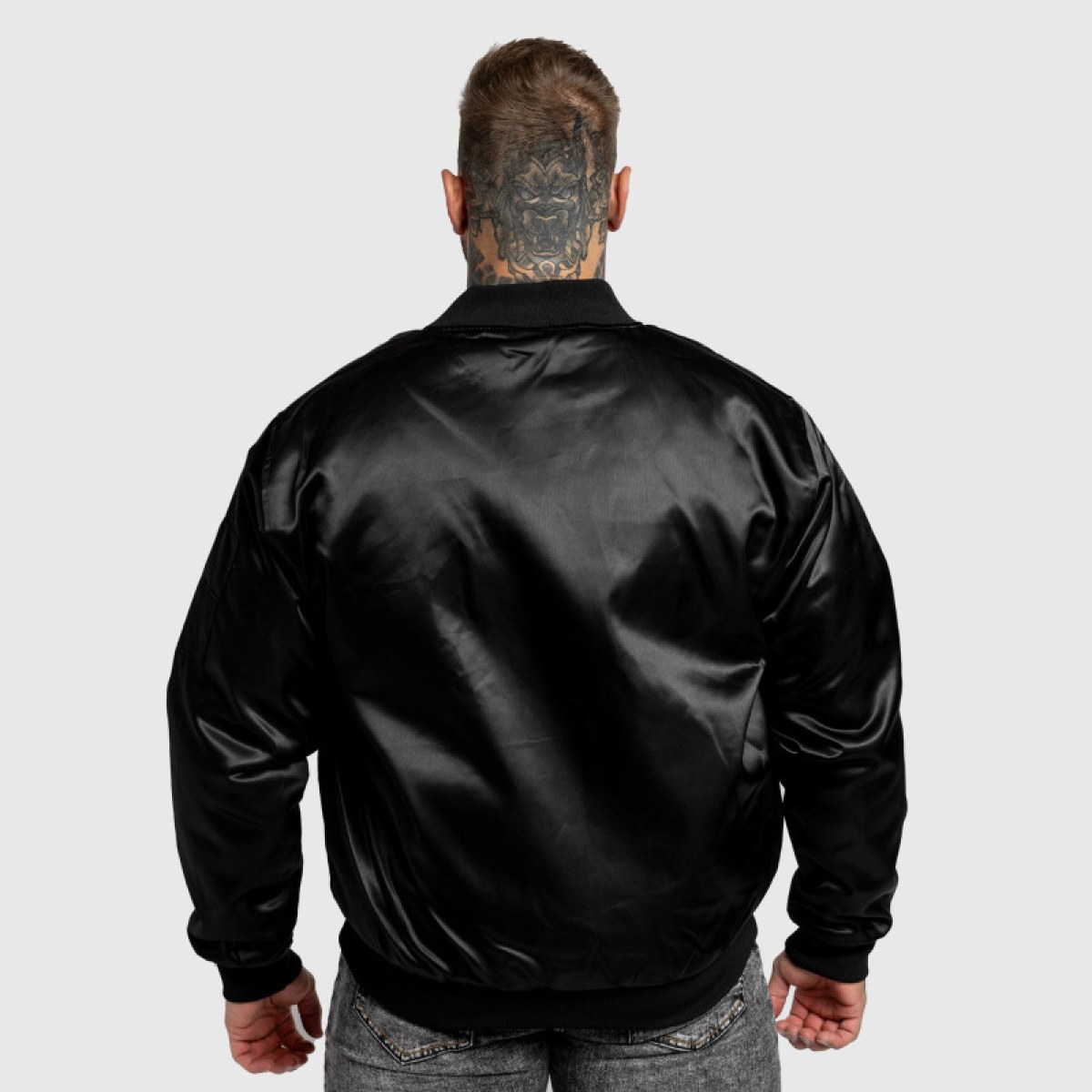 Bomber bunda Iron Aesthetics Maverick, čierna · záber 4