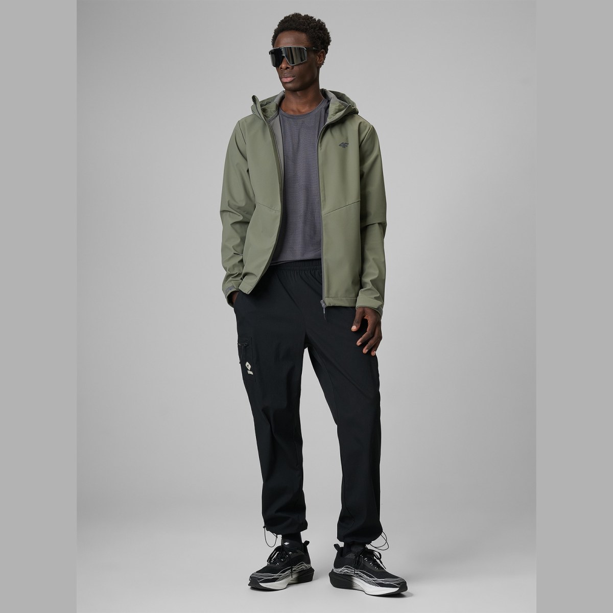 Softshell bunda vetruodolná membrána 5000 pánska - khaki · záber 2