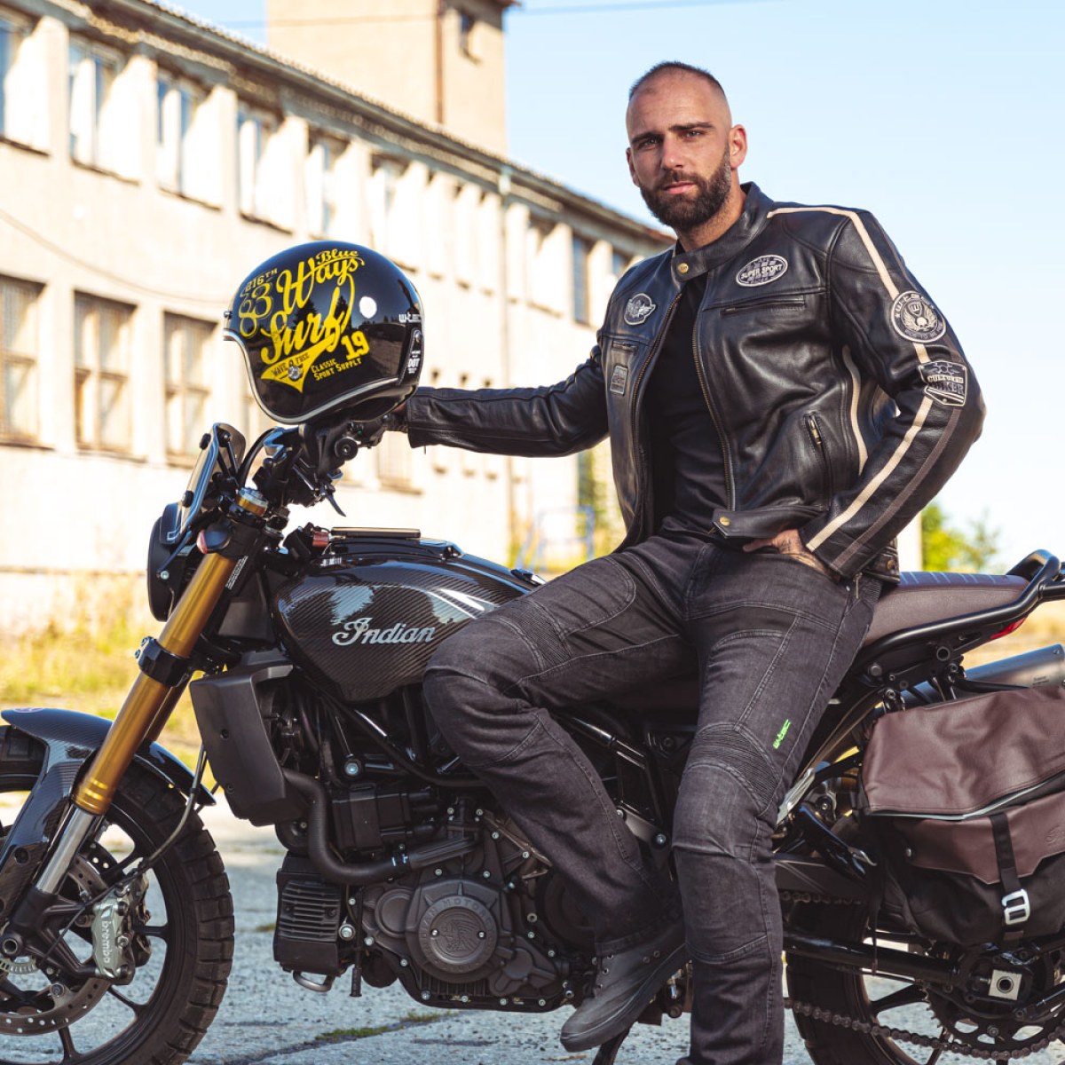 Pánske moto jeansy W-TEC Alfred CE - Veľkosť: 5XL · záber 2