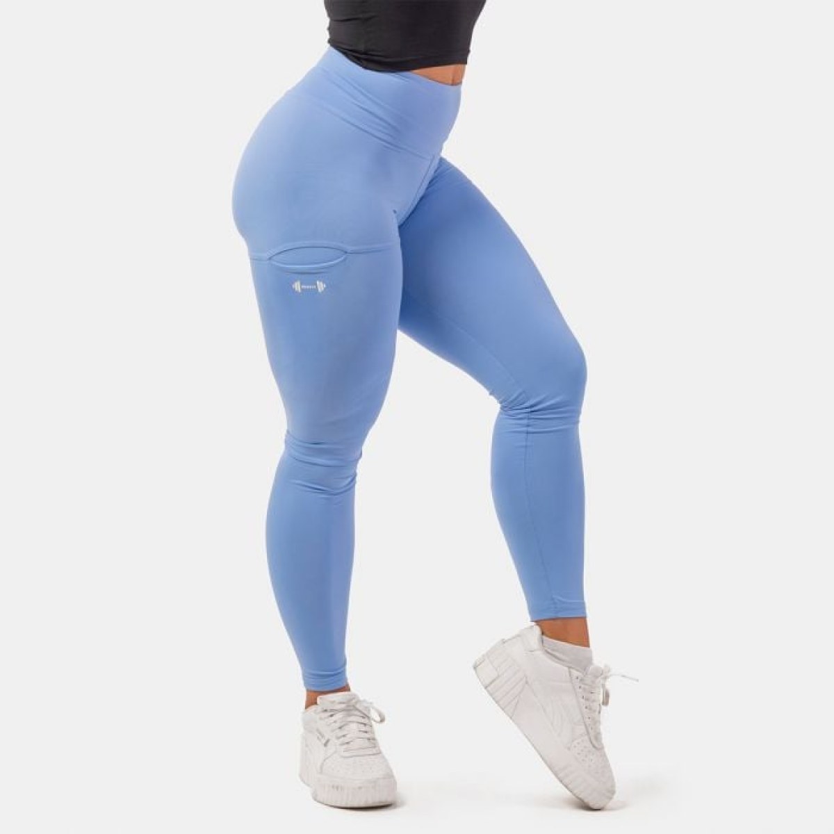 NEBBIA Dámske legíny Active High Waist Smart Pocket Light Blue XS · záber 1