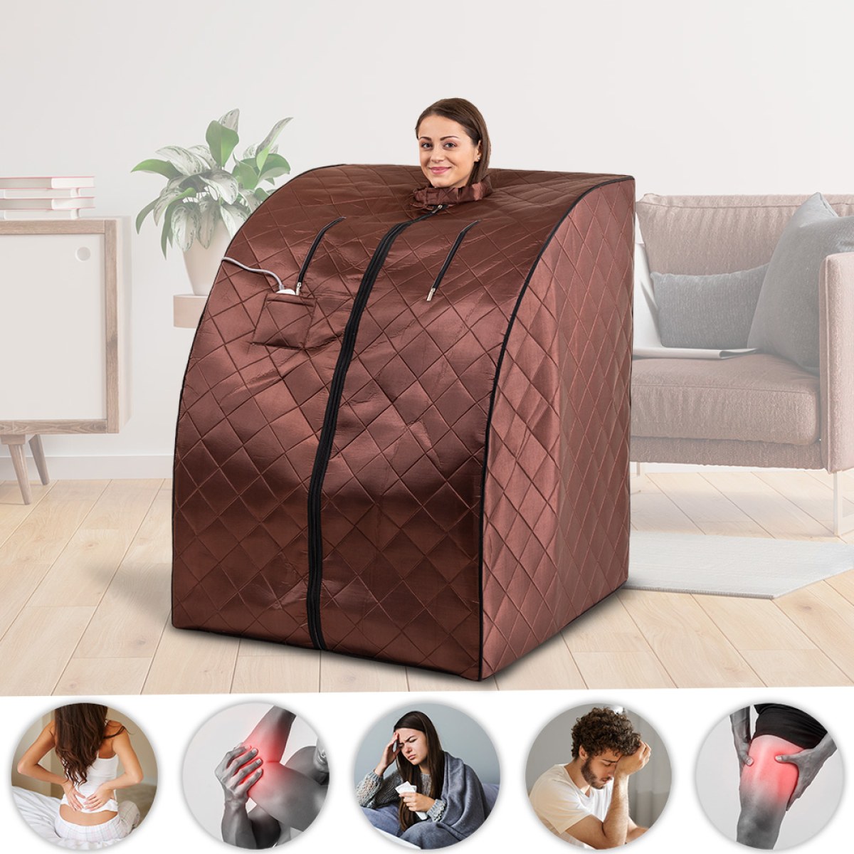 Prenosná infra sauna inSPORTline Mufera · záber 1