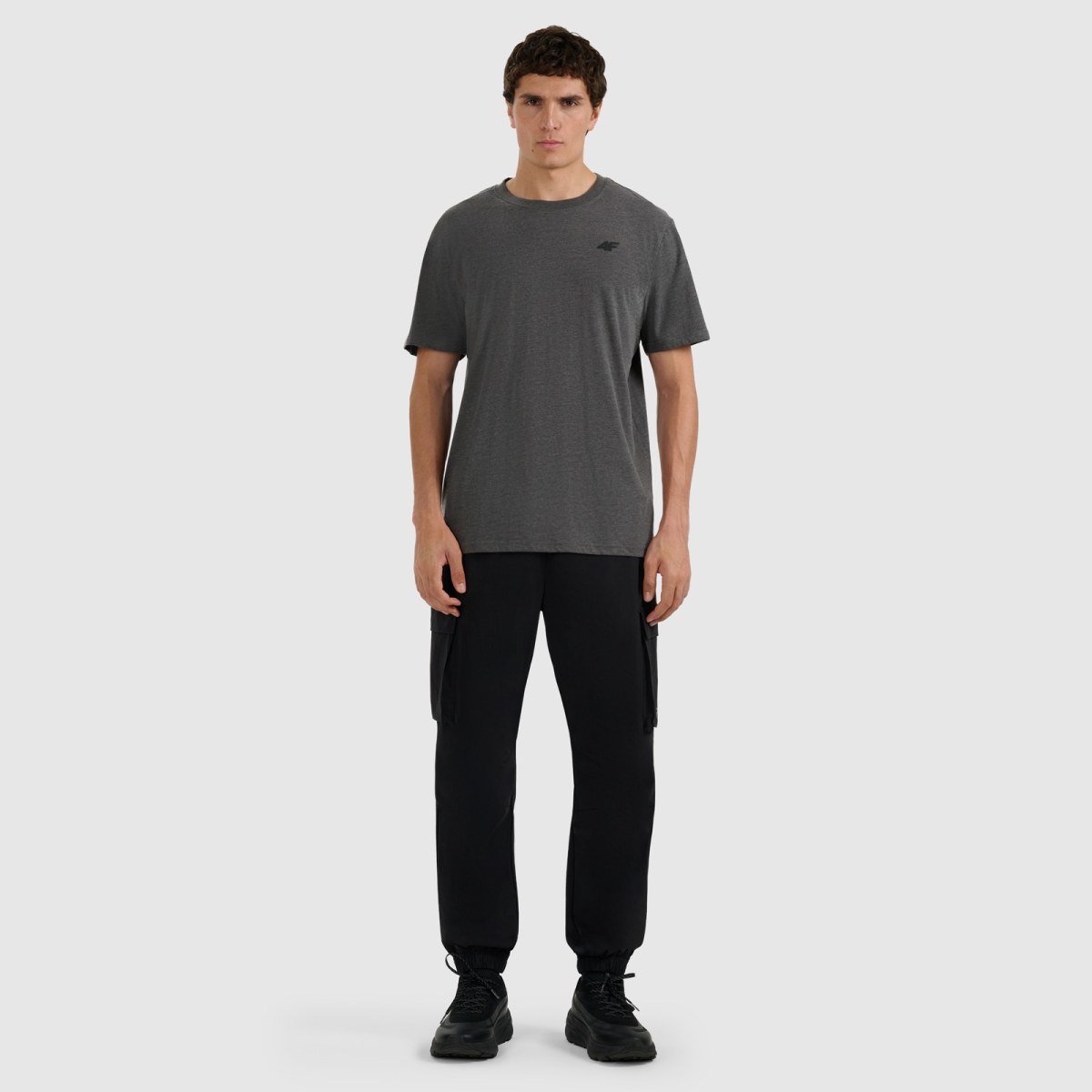 T-shirt regular hladký pánsky - sivý · záber 6